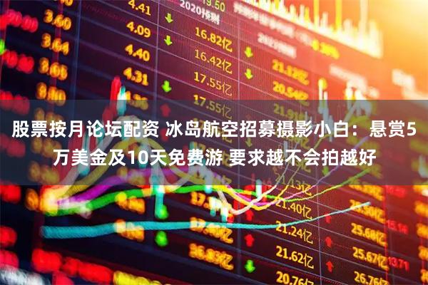 股票按月论坛配资 冰岛航空招募摄影小白：悬赏5万美金及10天免费游 要求越不会拍越好