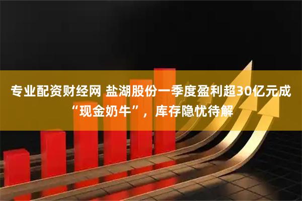 专业配资财经网 盐湖股份一季度盈利超30亿元成“现金奶牛”，库存隐忧待解